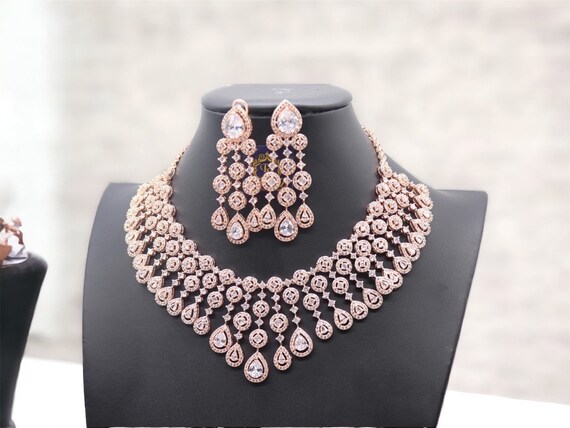 Cz cheap diamond necklace