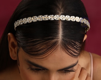 Sheeshphool Head Band Indian Hair Jewelry Kundan Sheeshphool Hairband Indian Bridal Jewelry Pearl Indian Jewelry