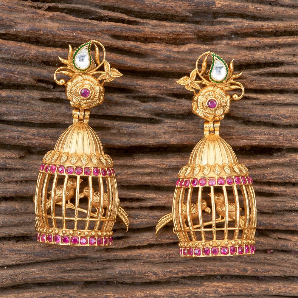 Details 150+ gold bird cage earrings super hot in.starkid.edu.vn