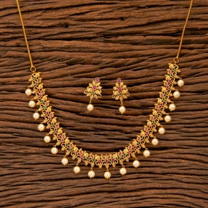 Simple indian necklace best sale designs