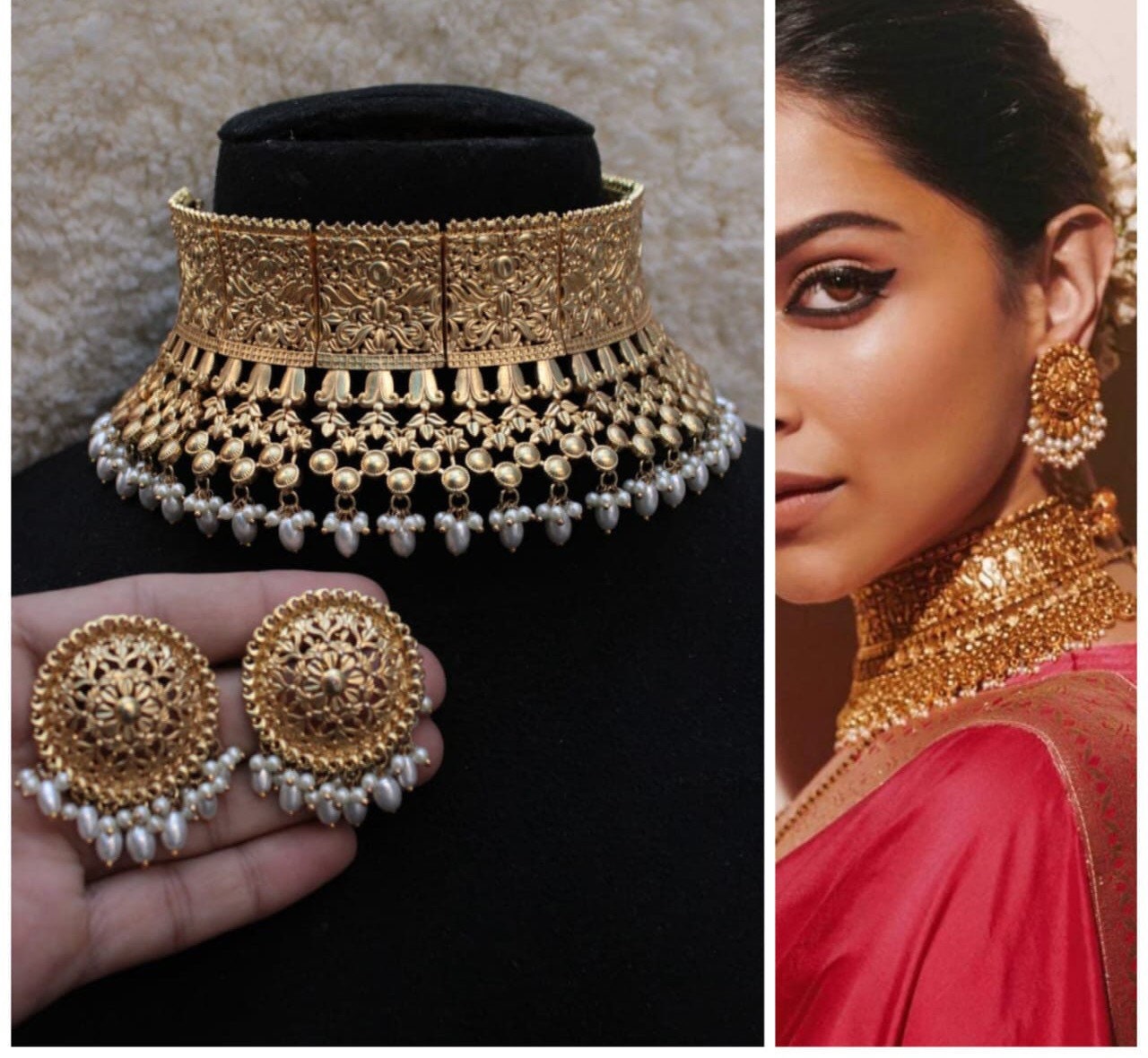 Indian choker necklace online deals