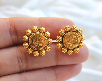 Sri Lakshmi Gold Temple Studs Temple 