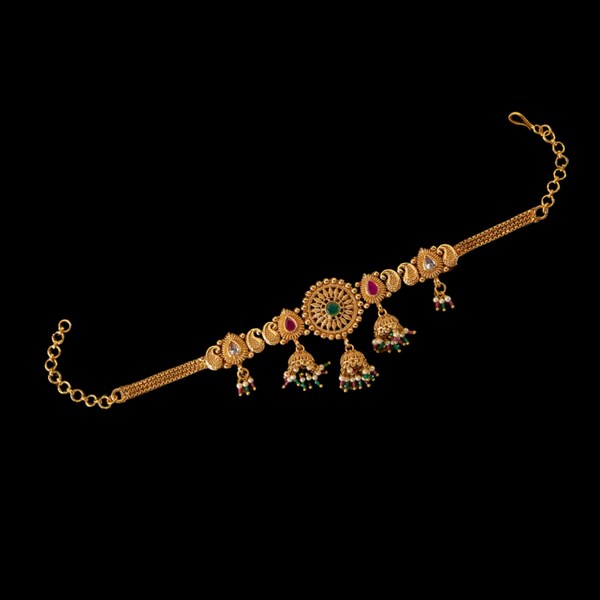 Ruby Green Baaju Bandh/ Vanki/ Ananta/ Angada/ Armlet/ Indian Jewelery/ Gold Baju bandh/ Antique Vanki/ Indian wedding jewelry