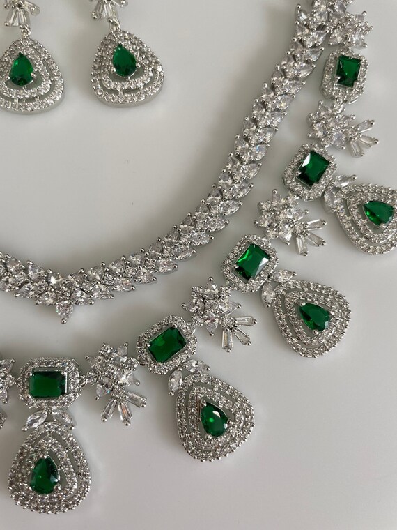 Two layer shop diamond necklace