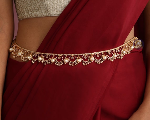 Saree Kamar Bandh Waist Belt Jewelry Wedding Indian Chain Fashion Gold Tone  Hip