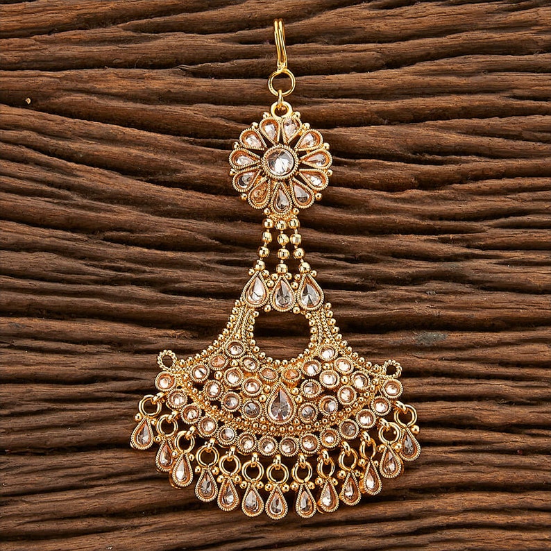 Antique Passa Jhoomer Pakistani jewelry Punjabi Jewelry Pakistani wedding jewelry Side Tikka Indian Hair jewelry Polki Passa