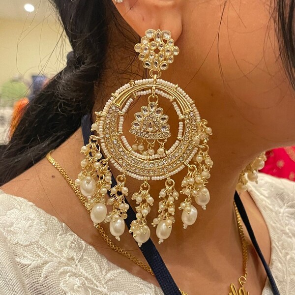 CZ Kundan Gold Maangtikka Set/ Indian Jewelry/ Pakistani Jewelry/ Punjabi Jewelry/ Bollywood jewelry/ Maangtikka/ Jadau Jewelry