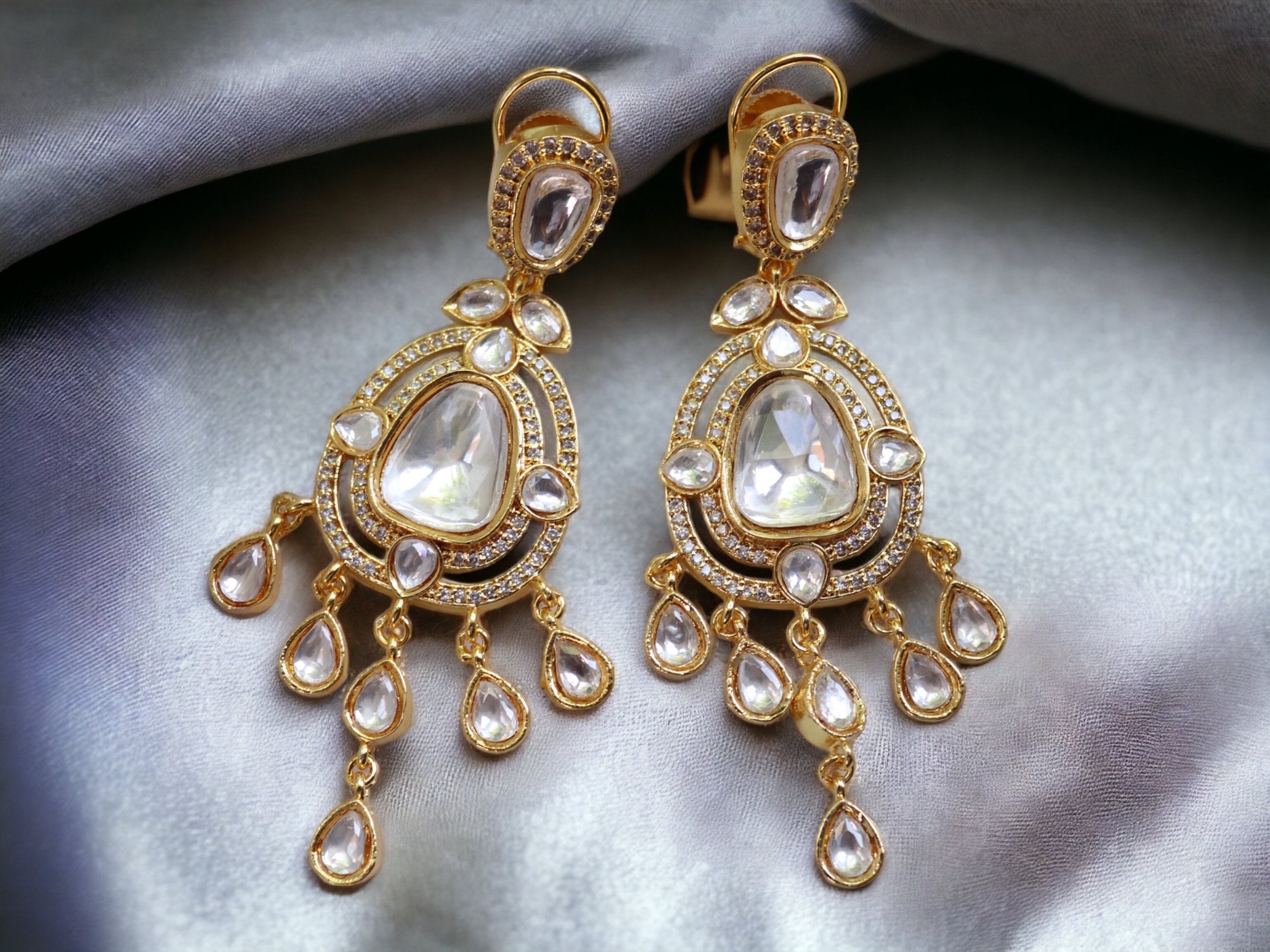 Dull Gold Earrings Etsy Canada