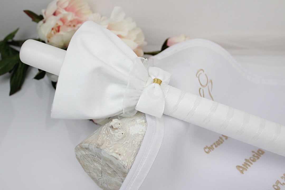 Candle Robe Candle With Ankle and a Baptismal Robe With Personal - Etsy