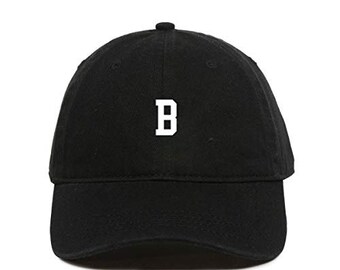 Custom 'J' Initial Embroidered Dad Hat - Adjustable Cotton Baseball Cap, Unisex