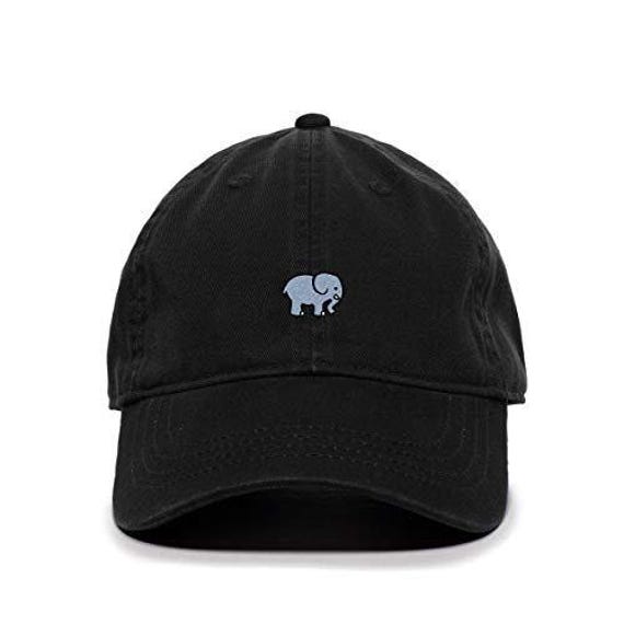 Cute Elephant Baseball Cap Embroidered Cotton Adjustable Dad Hat
