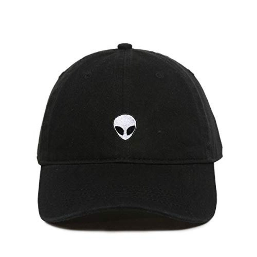 Alien Baseball Cap Embroidered Cotton Adjustable Dad Hat Etsy