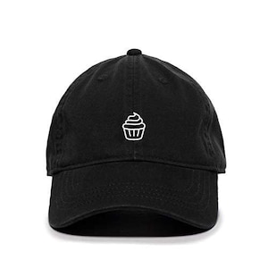 Gorra de béisbol con diseño de cupcakes, bordada, de algodón, ajustable, para papá