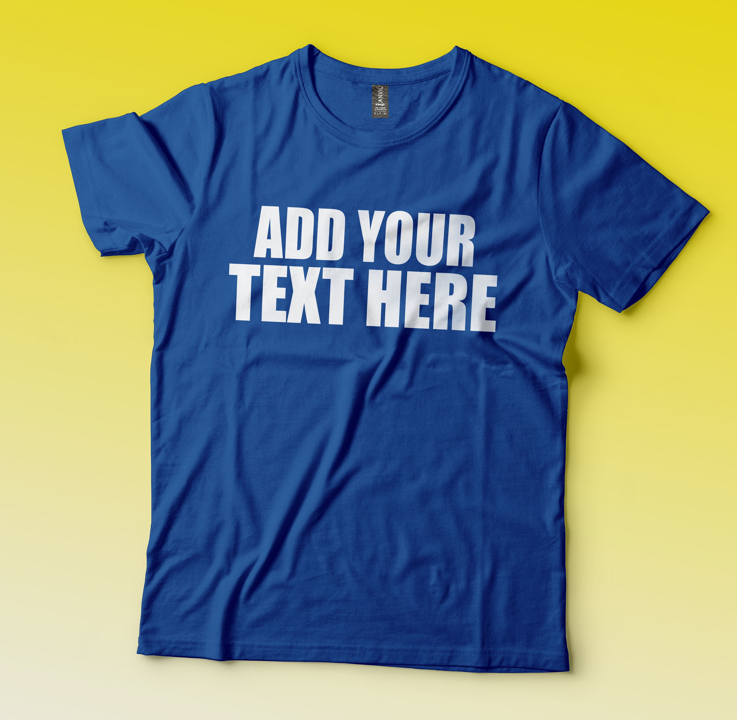 Adult Unisex Custom Personalized TShirt with Your Text or Etsy