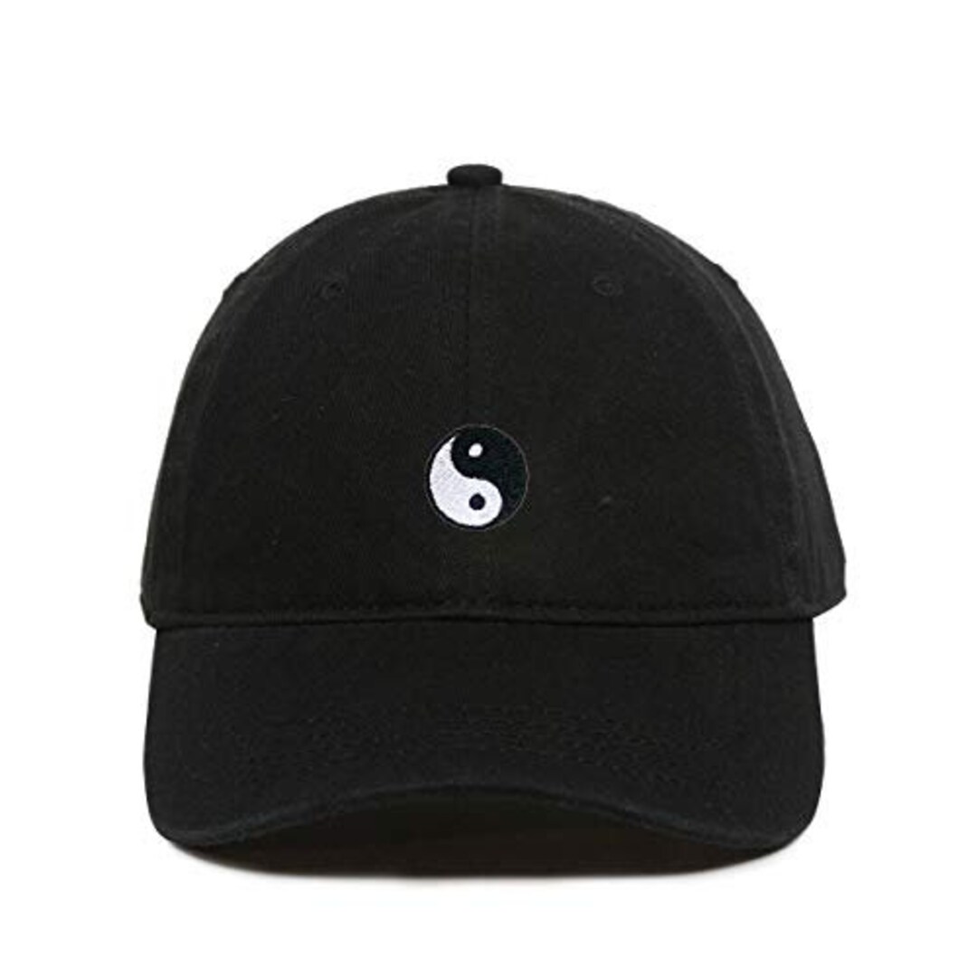 Yin Yang Baseball Cap Embroidered Cotton Adjustable Dad Hat Etsy