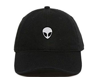 Alien Baseball Cap Embroidered Cotton Adjustable Dad Hat