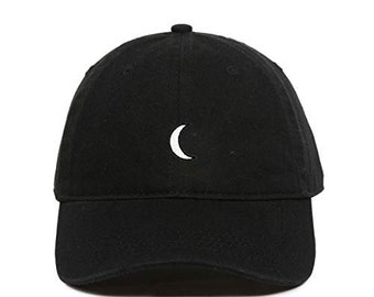 Moon Baseball Cap Embroidered Cotton Adjustable Dad Hat