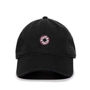 Chocolate Doughnut Donut Embroidered Baseball Cap Cotton Adjustable Dad Hat