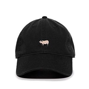 Farm Pig Baseball Cap Embroidered Cotton Adjustable Dad Hat