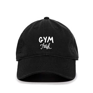 Gym Freak Baseball Cap Embroidered Cotton Adjustable Dad Hat