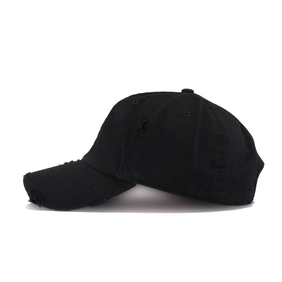 Distressed Vintage Cotton Baseball Cap Adjustable Snapback Unisex Dad Hat Mens Retro Washed Motorcycle Baseball Cap Snapback  main image 3
