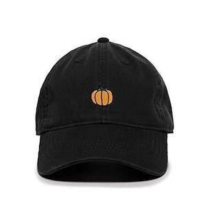 Pumpkin Baseball Cap Embroidered Cotton Adjustable Dad Hat