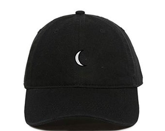 Moon Baseball Cap Embroidered Cotton Adjustable Dad Hat