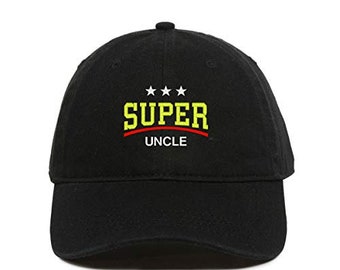 Super Uncle Dad Baseball Cap Embroidered Cotton Adjustable Dad Hat