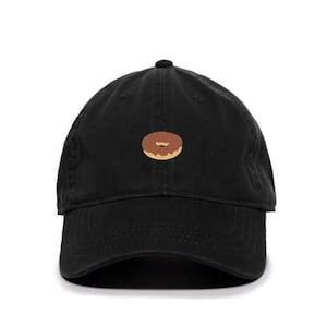 Doughnut Donut Embroidered Baseball Cap Cotton Adjustable Dad Hat
