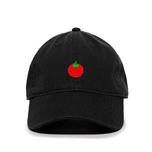 Tomato Baseball Cap Embroidered Cotton Adjustable Dad Hat