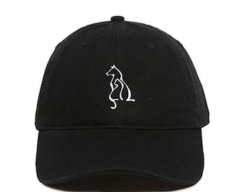 Cat & Dog Dad Baseball Cap Embroidered Cotton Adjustable Dad Hat