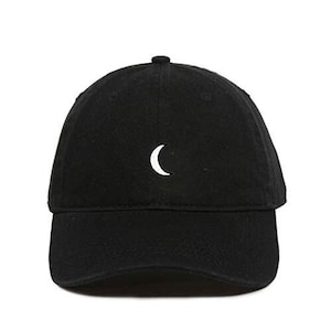 Moon Baseball Cap Embroidered Cotton Adjustable Dad Hat
