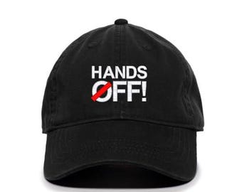 Cappellino da baseball ricamato "Hands Off Save Democracy Anti 47 Not My President" in cotone regolabile