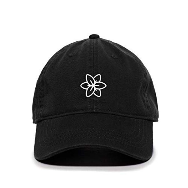 Lilly Blossom Flower Baseball Cap Embroidered Cotton Adjustable Dad Hat