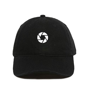 Camera Shutter Baseball Cap Embroidered Cotton Adjustable Dad Hat