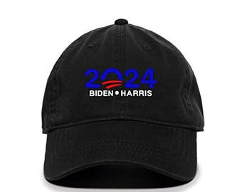 Biden Harris 2024 Cappello da baseball ricamato in cotone regolabile Cappello da papà