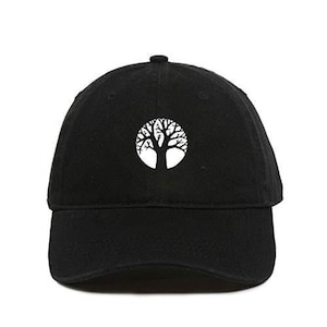 Tree of Life Baseball Cap Embroidered Cotton Adjustable Dad Hat