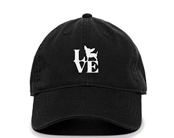 Love Puppy Baseball Cap Embroidered Cotton Adjustable Dad Hat