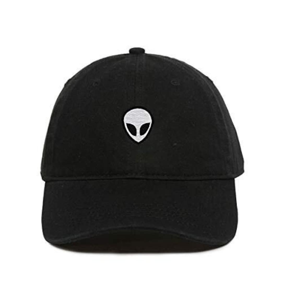 Baseball Cap Gewassen Denim Baseball Hoed UFO Ruimteschip Verstelbare Papa Hoeden Voor Mannen Vrouwen Outdoor, Rood, one size