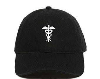 EMT Logo Baseball Cap Embroidered Cotton Adjustable Dad Hat
