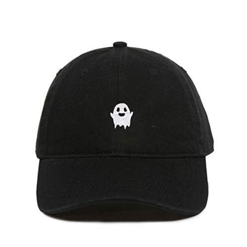 Ghost Baseball Cap Embroidered Cotton Adjustable Dad Hat - Etsy