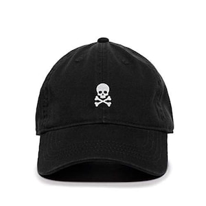 Crossbones Baseball Cap Embroidered Cotton Adjustable Dad Hat