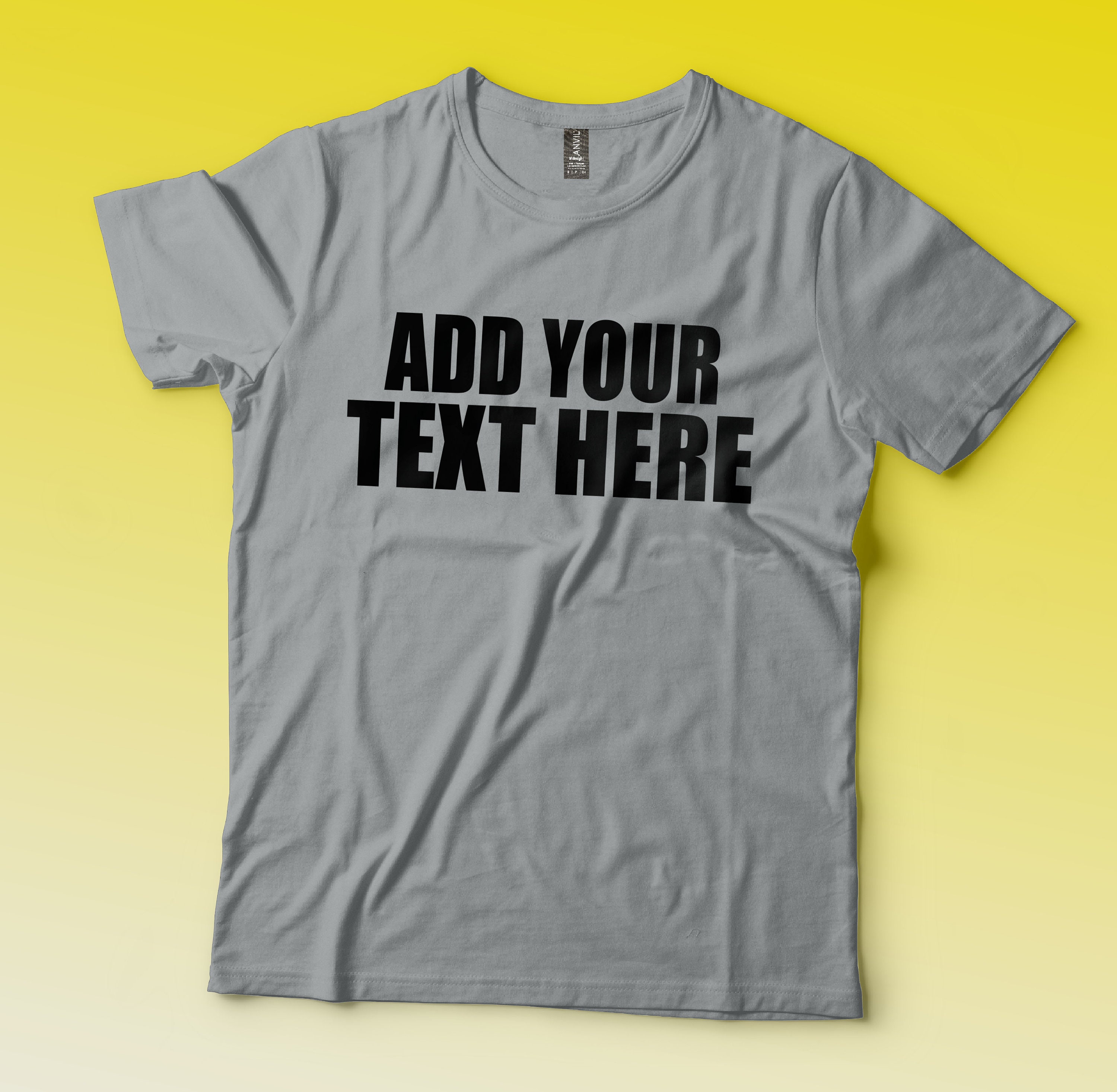 Adult Unisex Custom Personalized TShirt with Your Text or Etsy
