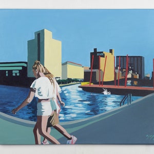 Museum quality print of &quot;A bright day at the Docks&quot;