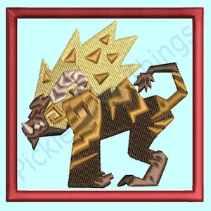 Monster Hunter Rajang Digital Embroidery Patch