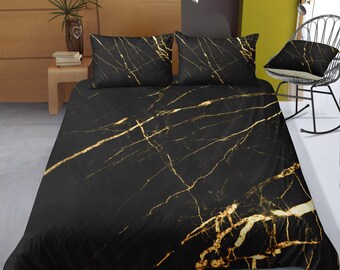 Marble Bedding Etsy
