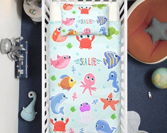 under the sea crib bedding boy