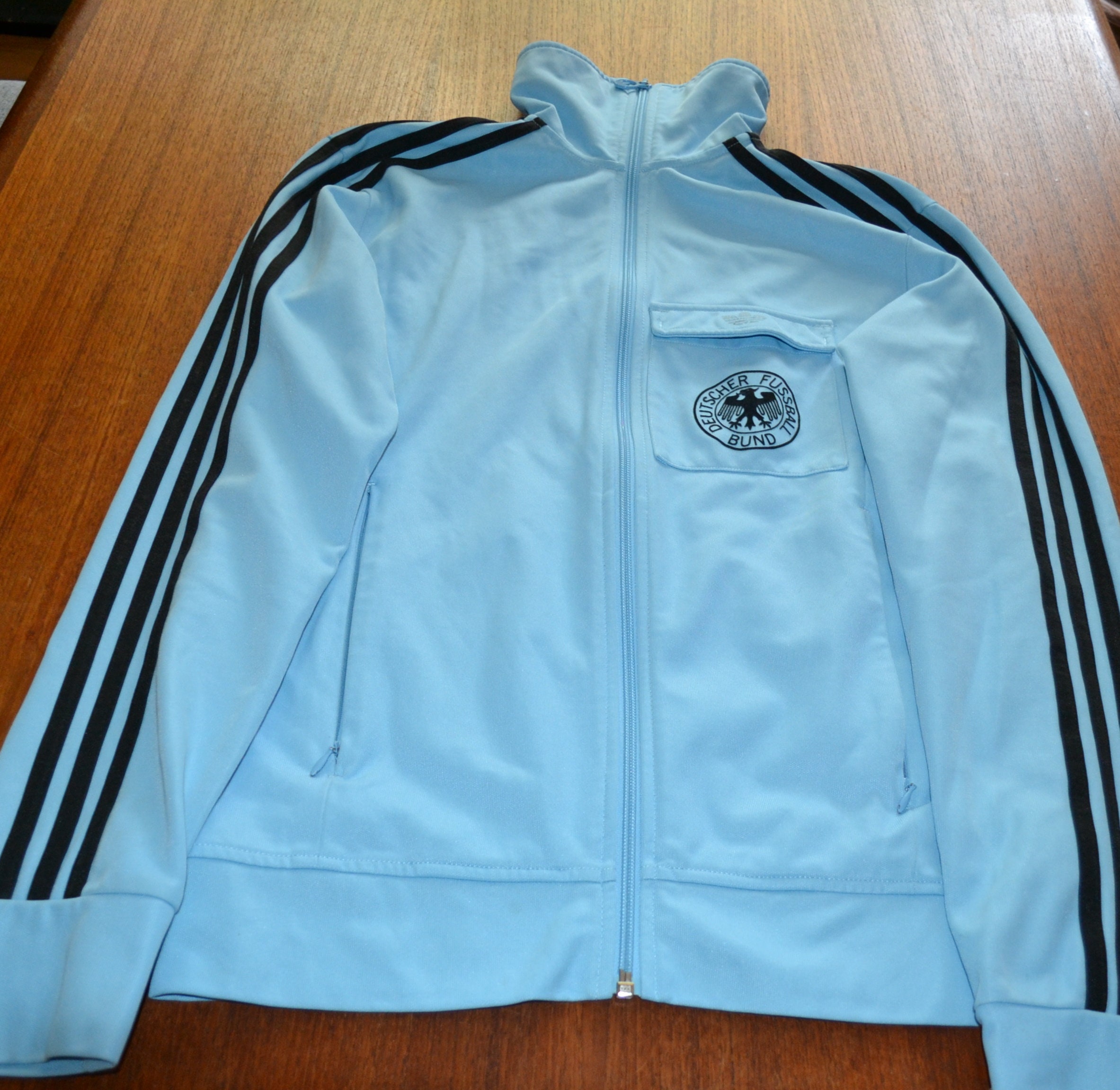Light Blue Trainingsjacke Babyblau Vintage Adidas Adidas Jacke