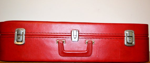 Vintage Suitcase Red 70s
