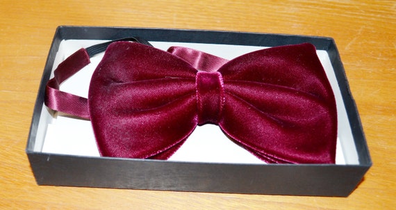 Noeud Papillon Vintage En Coton à Carreaux Noir Et Rouge - Style Années 70, Prêt à Attacher